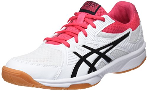 Asics Damen Upcourt 3 Squashschuhe, weiß