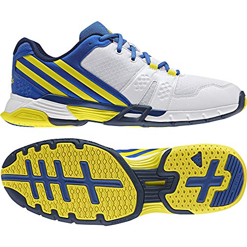 adidas Herren Volley Team 4 Volleyballschuhe, weiß Ftwbla/Amabri/Azul, 46 EU